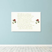 Het Sonnet van Shakespeare # 18 Canvas Afdruk (Insitu (Houten vloer))