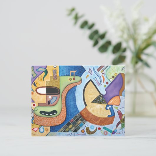 Het Sonoric Pluck-briefkaart Briefkaart (Staand voorkant)