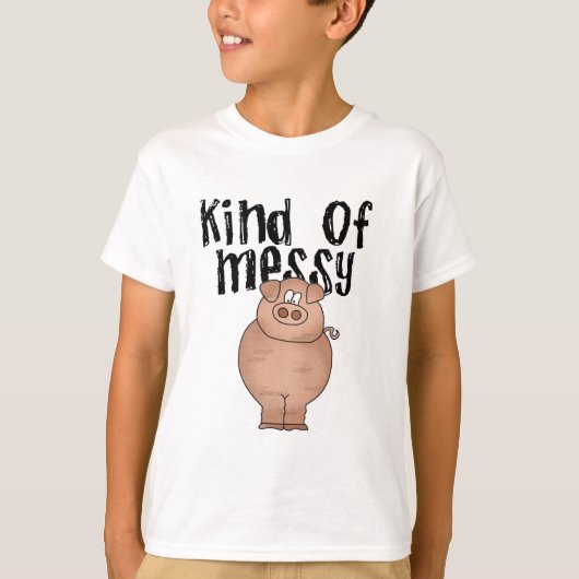 Het Soort van het varken Slordige T-shirts en (Voorkant)