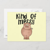 Het Soort van het varken Slordige T-shirts en Briefkaart (Voorkant / Achterkant)