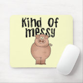 Het Soort van het varken Slordige T-shirts en Gift Muismat (Met muis)