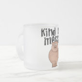 Het Soort van het varken Slordige T-shirts en Matglas Koffiemok (Voorkant links)