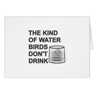 Het soort watervogels Drink niet