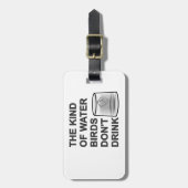 Het soort watervogels Drink niet Bagagelabel (Voorkant verticaal)