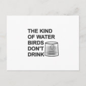 Het soort watervogels Drink niet Briefkaart (Voorkant)