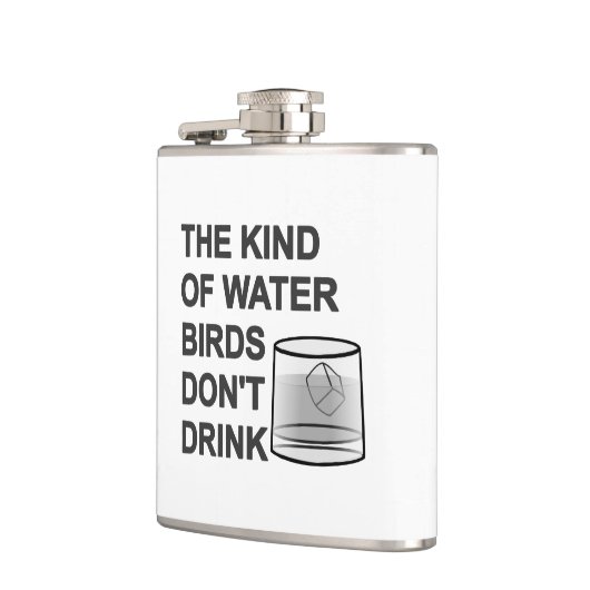 Het soort watervogels Drink niet Heupfles (Links)