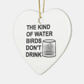 Het soort watervogels Drink niet Keramisch Ornament (Links)