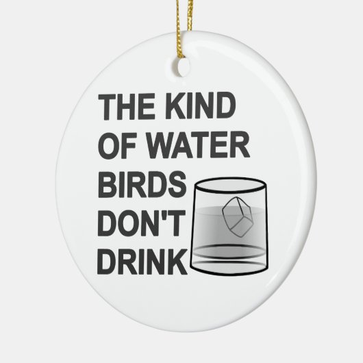 Het soort watervogels Drink niet Keramisch Ornament (Links)