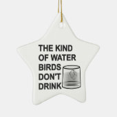 Het soort watervogels Drink niet Keramisch Ornament (Rechts)