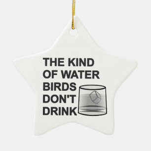 Het soort watervogels Drink niet Keramisch Ornament