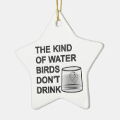 Het soort watervogels Drink niet Keramisch Ornament (Links)