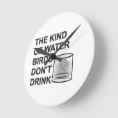 Het soort watervogels Drink niet Ronde Klok (Hoek)