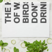 Het soort watervogels Drink niet Theedoek (Gevouwen)