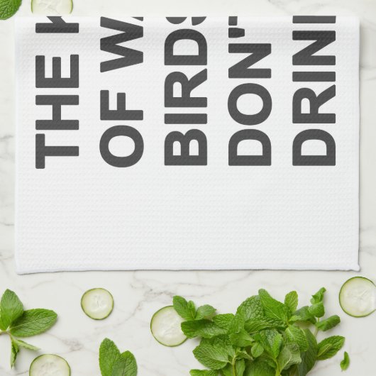 Het soort watervogels Drink niet Theedoek (Gevouwen)