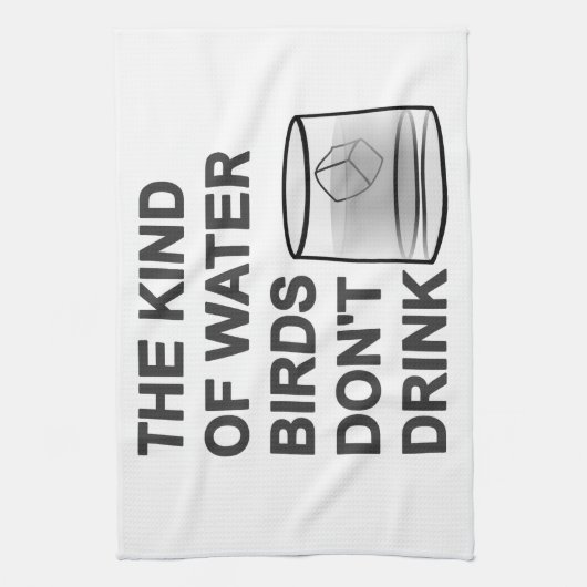 Het soort watervogels Drink niet Theedoek (Verticaal)