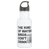 Het soort watervogels Drink niet Waterfles (Voorkant)