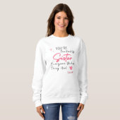 Het soort zus sweatshirt - Gepersonaliseerd cadeau (Voorkant volledig)