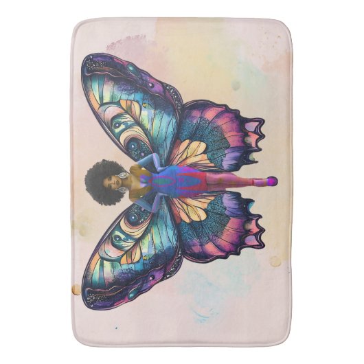 Het Soulful Butterfly-effect (Afbeelding) Badmat (Voorkant Verticaal)