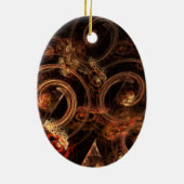 Het Sound of Music Abstract Art Oval Ornament (Achterkant)