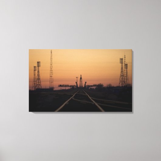 Het Soyuz-lanceerplatform Canvas Afdruk (Voorkant)