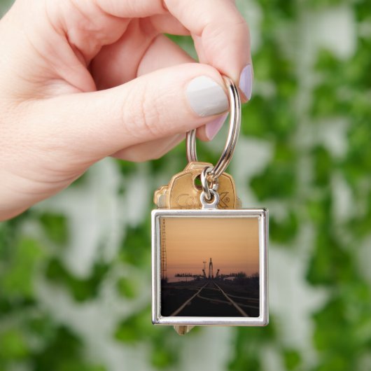 Het Soyuz-lanceerplatform Sleutelhanger (Hand)