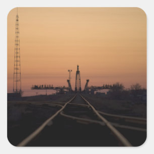 Het Soyuz-startpad Vierkante Sticker