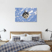 Het Soyuz TMA-01M-ruimtevaartuig Canvas Afdruk (Insitu (Slaapkamer))