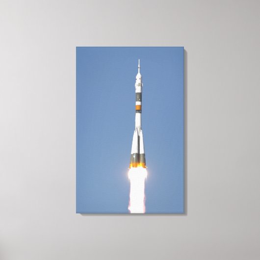 Het Soyuz TMA-12-ruimtevaartuig Canvas Afdruk (Voorkant)