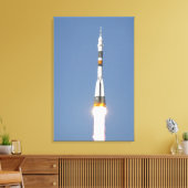 Het Soyuz TMA-12-ruimtevaartuig Canvas Afdruk (Insitu (Woonkamer))