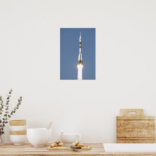 Het Soyuz TMA-12-ruimtevaartuig Poster (Keuken)