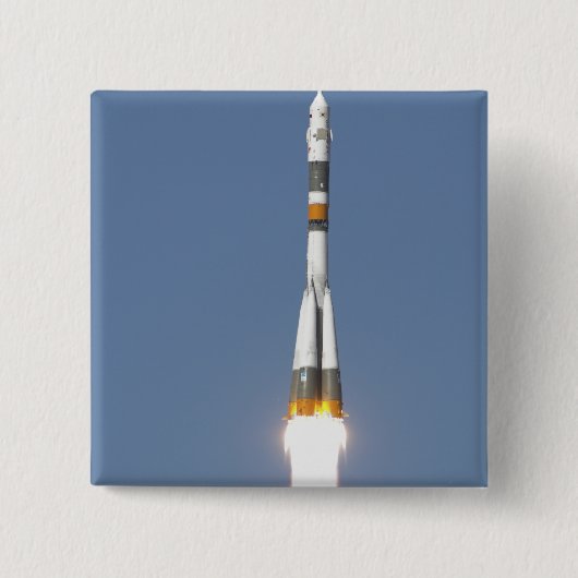 Het Soyuz TMA-12-ruimtevaartuig Vierkante Button 5,1 Cm (Voorkant)