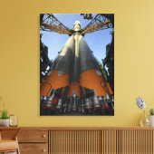 Het Soyuz TMA-13-ruimtevaartuig Canvas Afdruk (Insitu (Woonkamer))