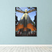 Het Soyuz TMA-13-ruimtevaartuig Canvas Afdruk (Insitu (Houten vloer))