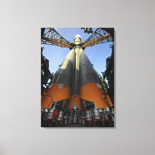 Het Soyuz TMA-13-ruimtevaartuig Canvas Afdruk (Voorkant)