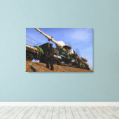 Het Soyuz TMA-13-ruimtevaartuig Canvas Afdruk (Insitu (Houten vloer))