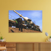 Het Soyuz TMA-13-ruimtevaartuig Canvas Afdruk (Insitu (Woonkamer))