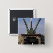 Het Soyuz TMA-13-ruimtevaartuig Vierkante Button 5,1 Cm (Voorkant /achterkant)