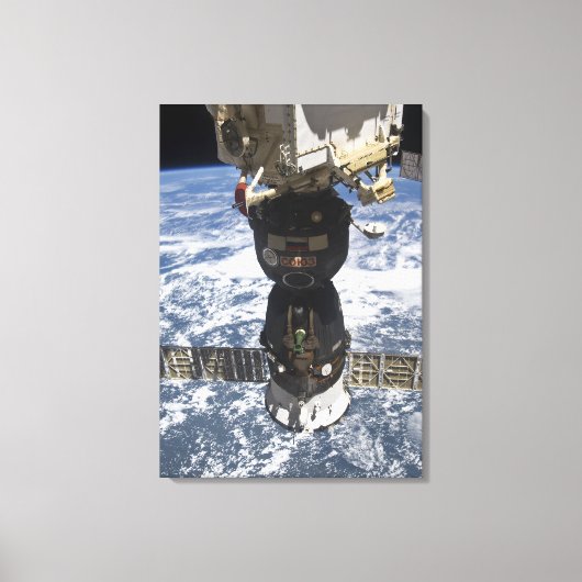 Het Soyuz TMA-19-ruimtevaartuig Canvas Afdruk (Voorkant)