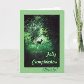 Het Spaans: Abuelo/Grandpa B-dag van Cumpleaños Kaart (Voorkant)