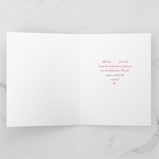 Het Spaans: De dag Dia DE las madres LARGE van de Kaart (Binnen)