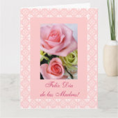 Het Spaans: De dag Dia DE las madres LARGE van de Kaart (Voorkant)