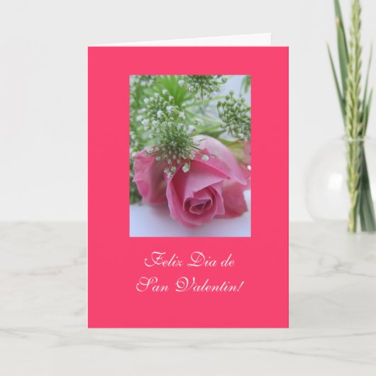 Het Spaans: De Dag Dia San Valentin van Valentijn Feestdagen Kaart (Voorkant)