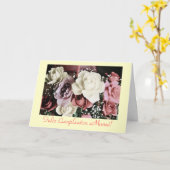 Het Spaans: De mamá-verjaardag van Cumpleaños/ Kaart (Gele Bloem)