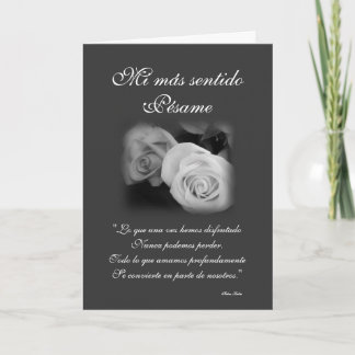 Het Spaans: De sympathiekaart van Pesame B&W Kaart