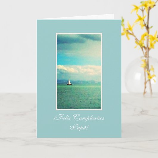 Het Spaans: De verjaardag van de papa van Kaart (Gele Bloem)