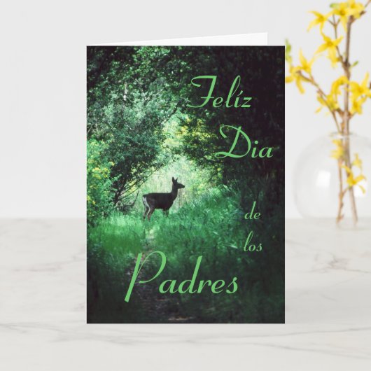 Het Spaans: Dia del Padre/Vaderdag Kaart (Gele Bloem)