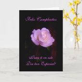 Het Spaans: Gelukkige Verjaardag Feliz Cumpleanos Kaart (Gele Bloem)