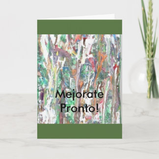 Het SPAANS, Groet, de Kaart van de Nota. "Mejorate