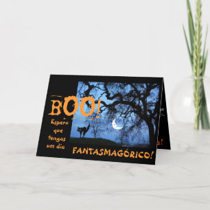 Het Spaans: Halloween/Dia DE las Brujas Kaart