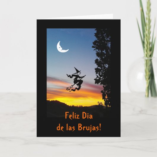 Het Spaans: Haloween Dia DE las Brujas Kaart (Voorkant)